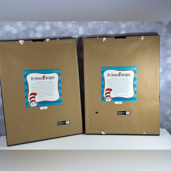 Dr. Seuss Cat In The Hat, Thing 1 & 2 It Is Fun To Have Fun Wall Art Wood 2 Part - Picture 5 of 5